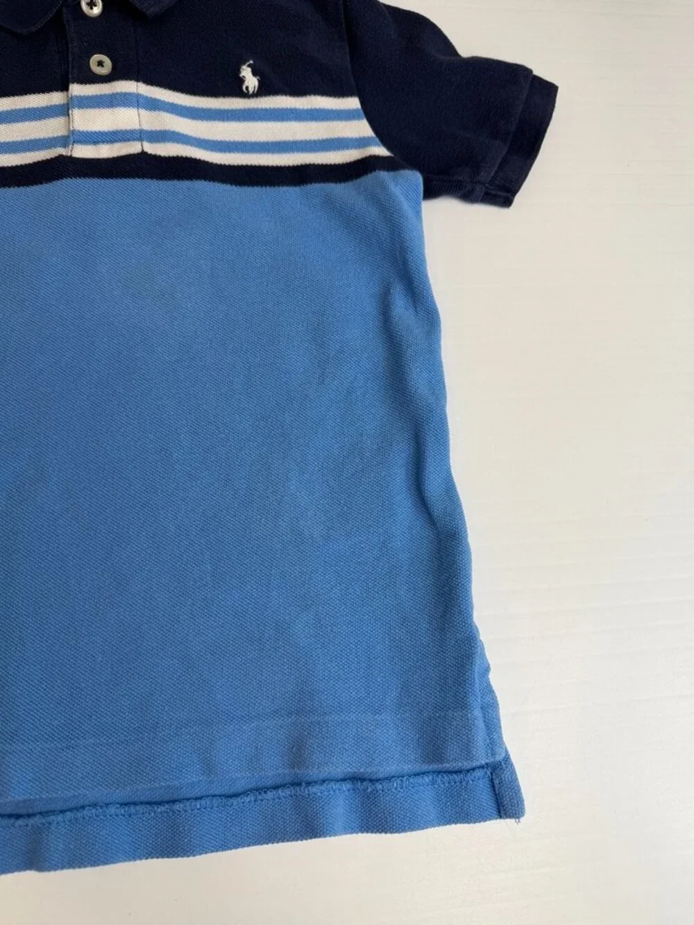 Ralph Lauren Polo Boy 5 Pony Short Sleeve Shirt High Low Classic Party Core Go